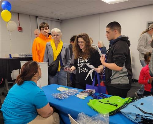Families explore resources at ESE Fair